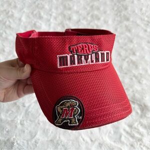 Vtg University of Maryland Hat Visor Adult OSFM Terps Terrapins Adjustable 90s